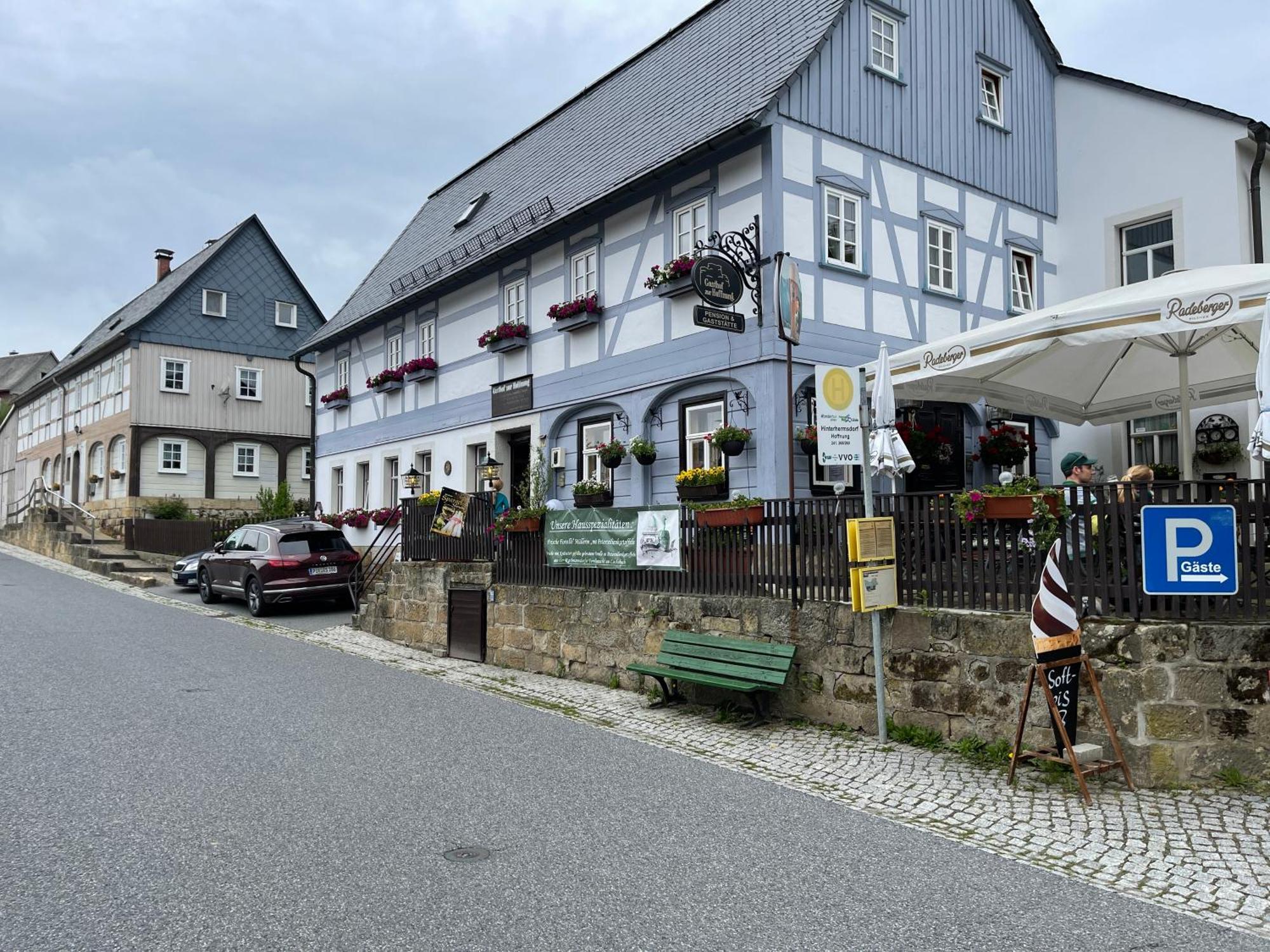 Gasthof Zur Hoffnung Hotel Hinterhermsdorf Eksteriør billede